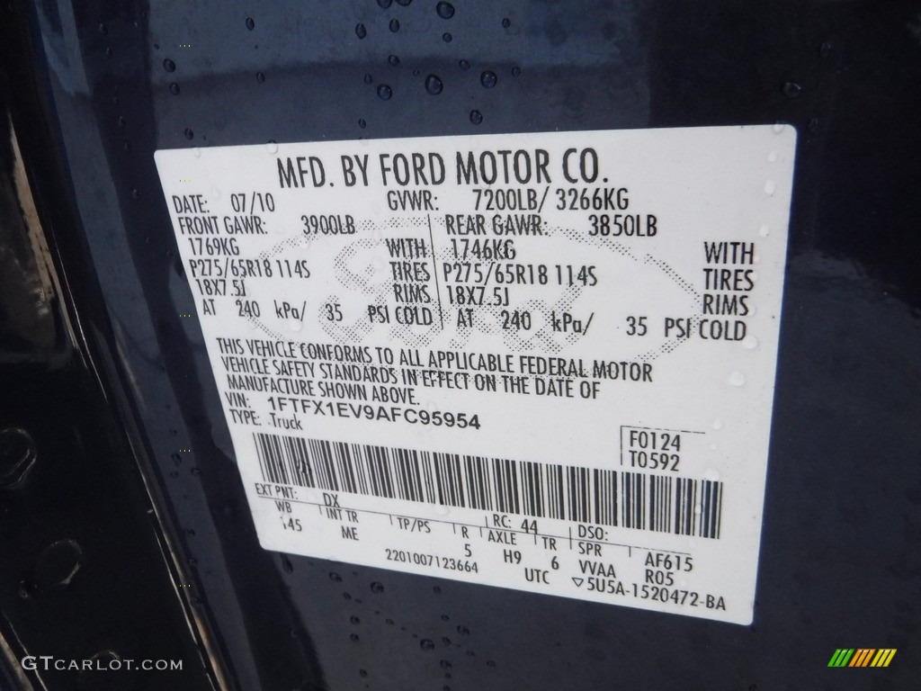 2010 F150 XLT SuperCab 4x4 - Dark Blue Pearl Metallic / Medium Stone photo #24
