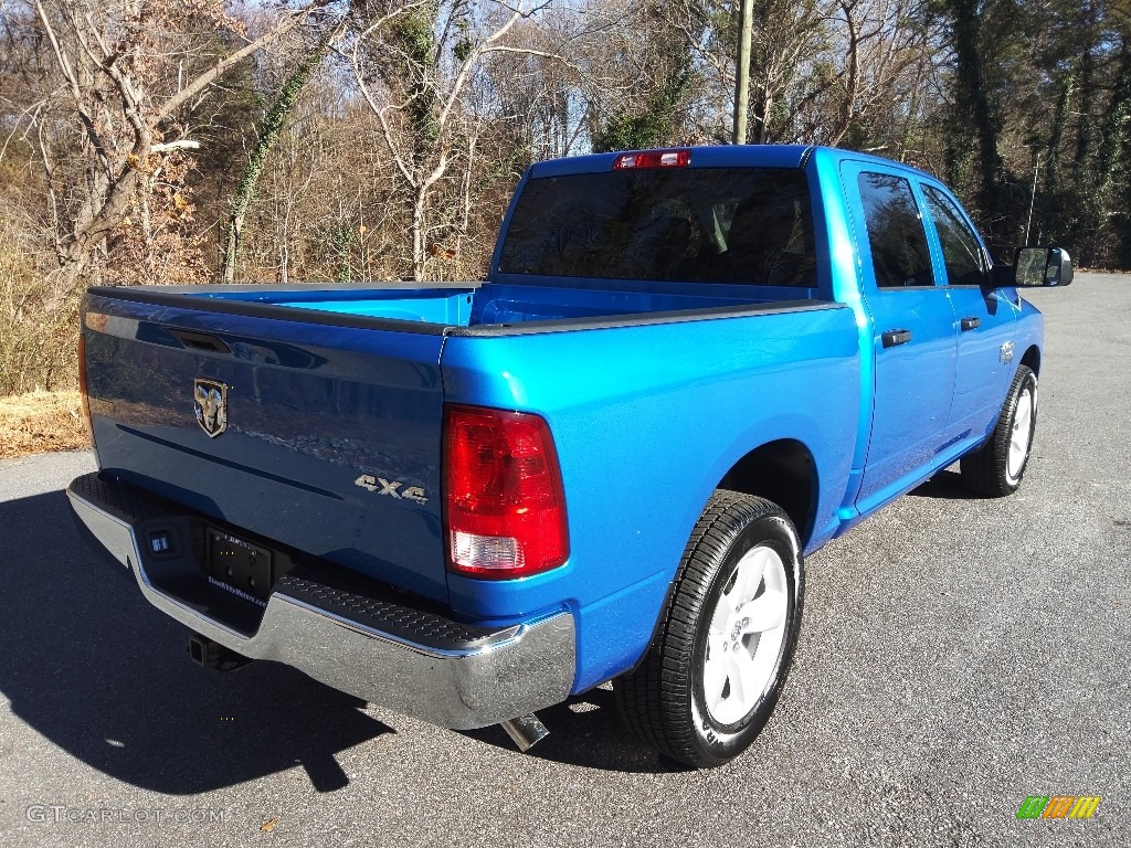 2021 1500 Classic Crew Cab 4x4 - Hydro Blue Pearl / Diesel Gray/Black photo #6