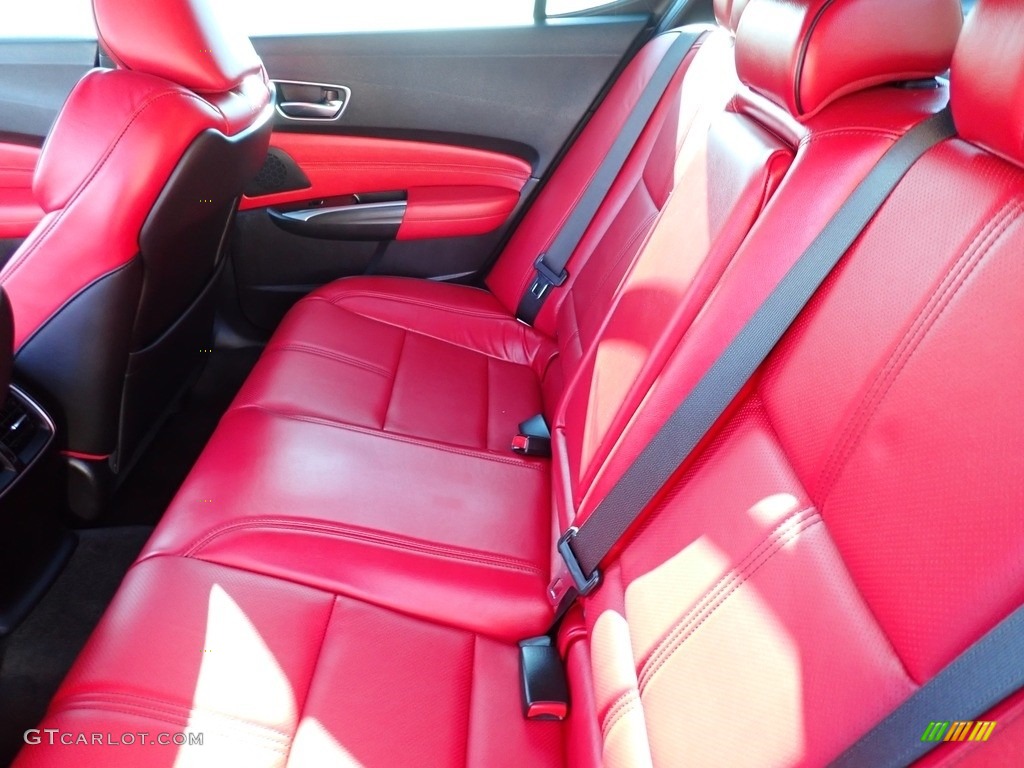 Red Interior 2018 Acura TLX Sedan Photo #143401222