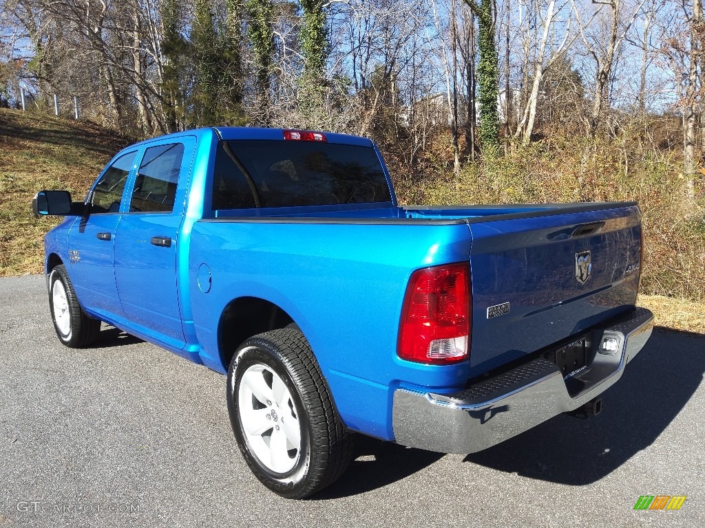 2021 1500 Classic Crew Cab 4x4 - Hydro Blue Pearl / Diesel Gray/Black photo #9