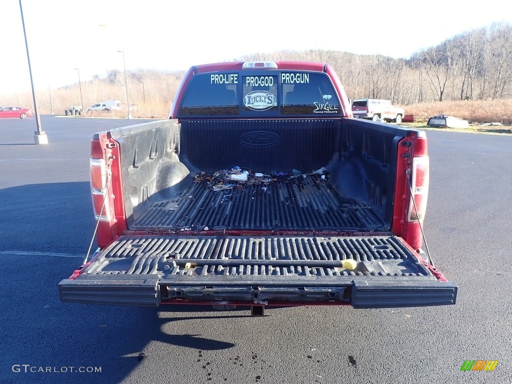 2010 F150 Lariat SuperCrew 4x4 - Red Candy Metallic / Tan photo #11