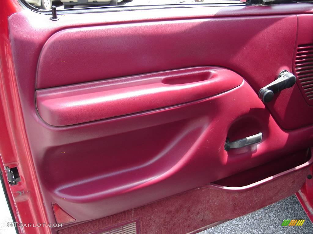 1995 F350 XL Regular Cab Chassis Dump Truck - Ultra Red / Red photo #19