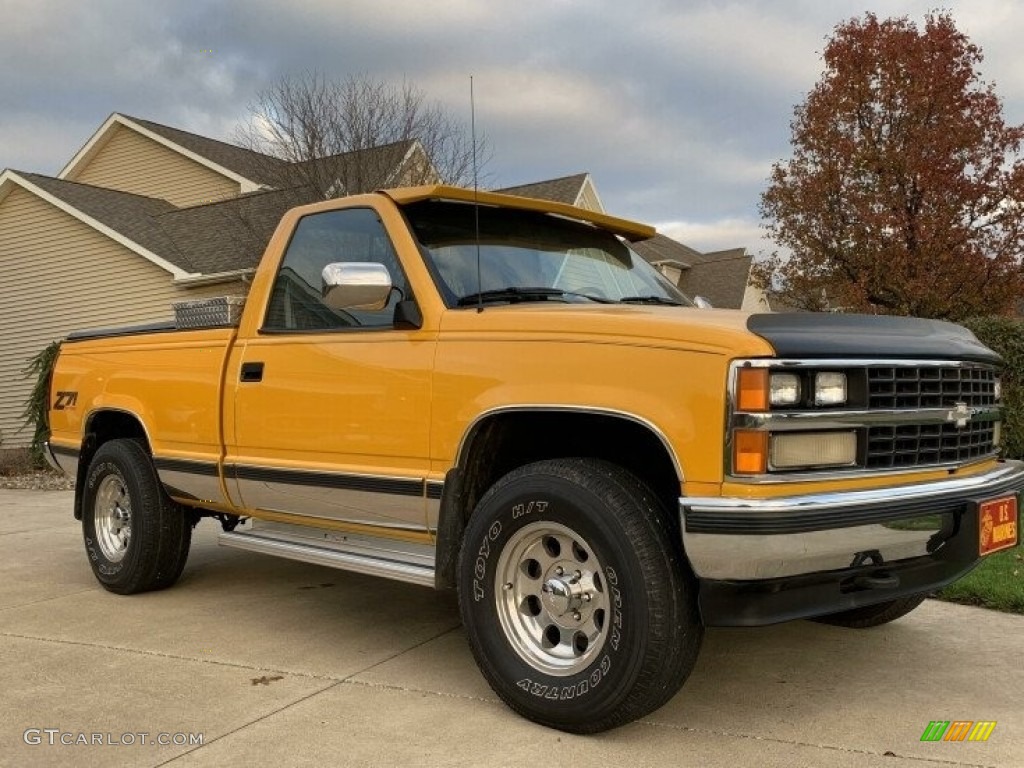 Adobe Gold Metallic 1989 Chevrolet C/K K1500 Silverado Regular Cab 4x4 Exterior Photo #143402560
