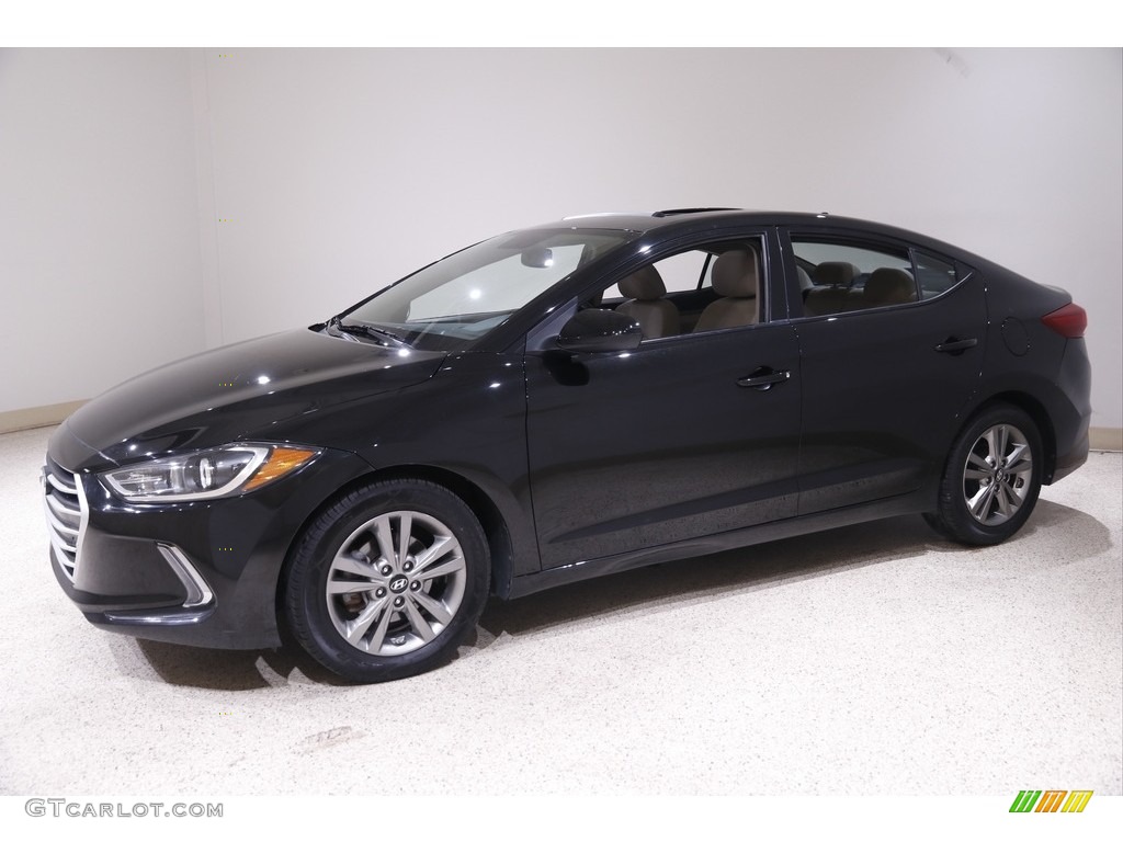2017 Elantra Value Edition - Black / Beige photo #3