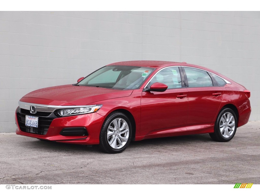 Radiant Red Metallic 2020 Honda Accord LX Sedan Exterior Photo #143403643