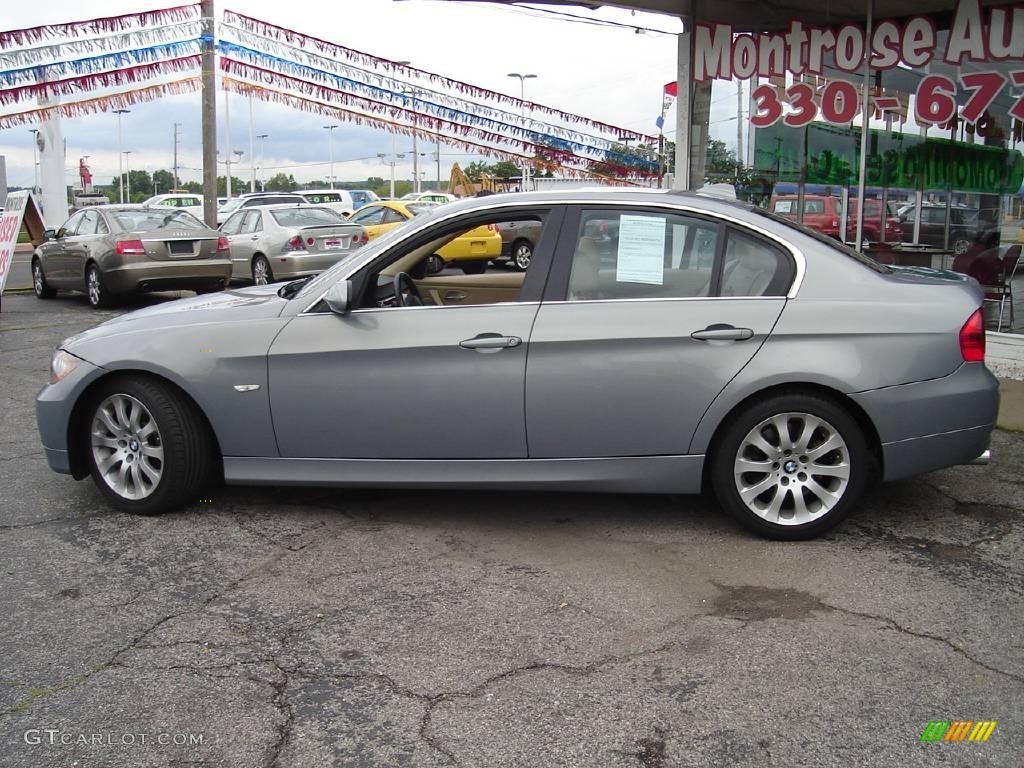 2006 3 Series 330i Sedan - Quartz Blue Metallic / Beige photo #2