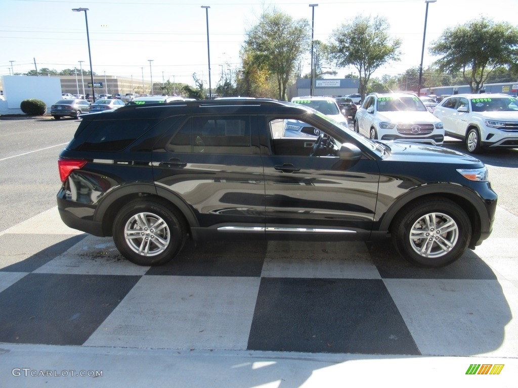2021 Explorer XLT - Agate Black Metallic / Ebony photo #3