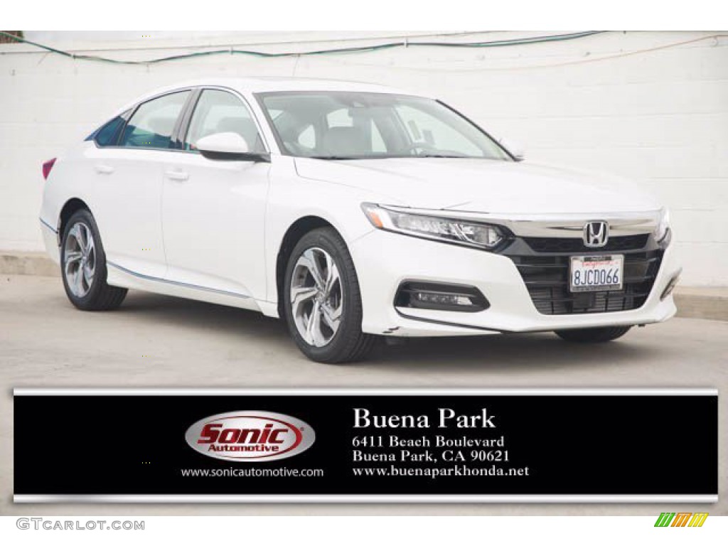 2018 Accord EX Sedan - Platinum White Pearl / Ivory photo #1