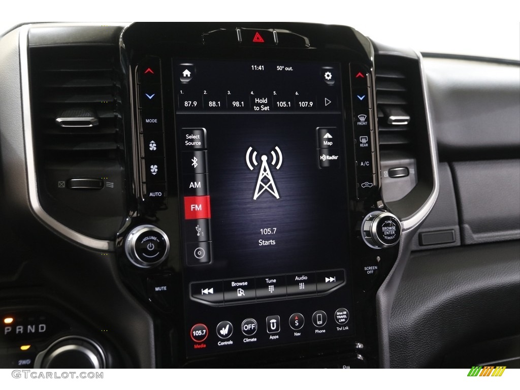 2019 1500 Big Horn Quad Cab 4x4 - Blue Streak Pearl / Black photo #11