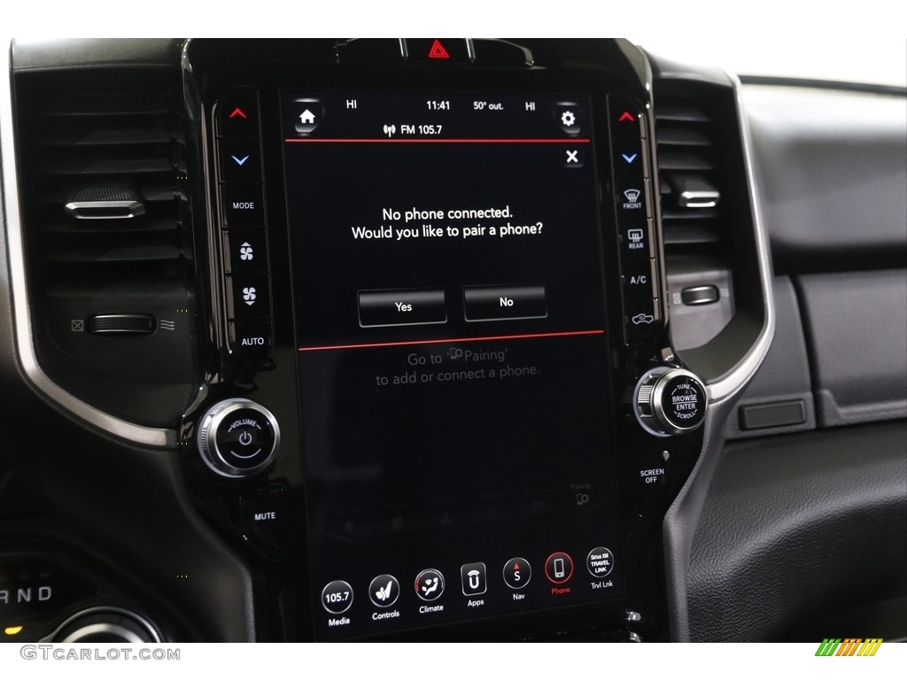 2019 1500 Big Horn Quad Cab 4x4 - Blue Streak Pearl / Black photo #14