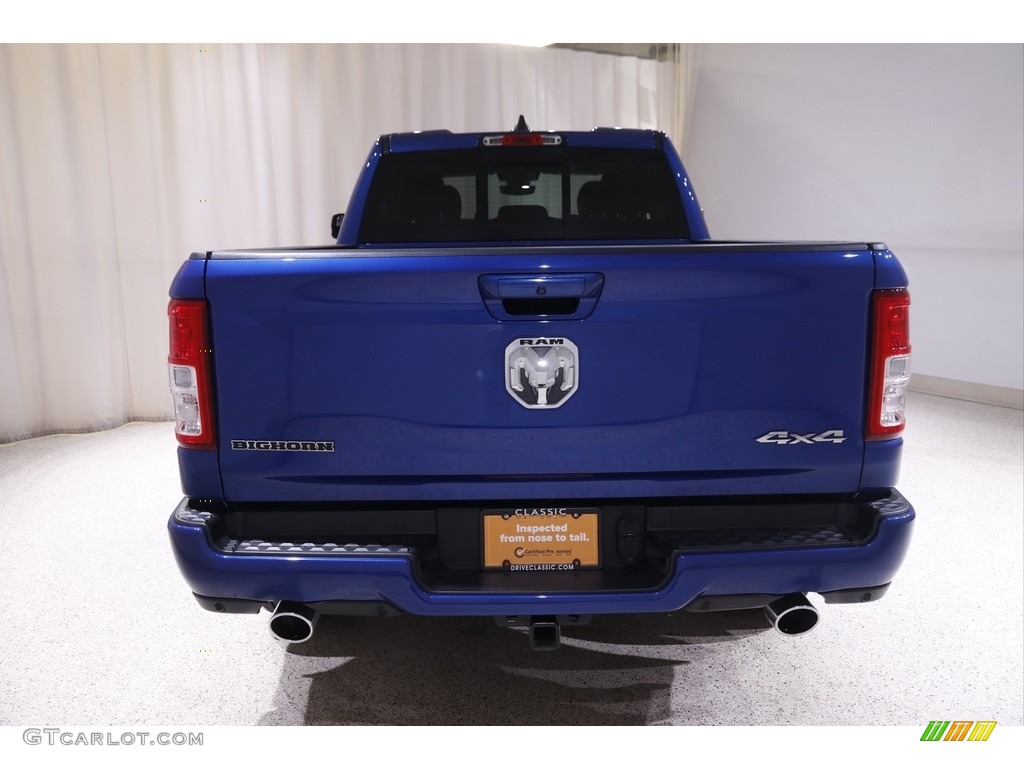 2019 1500 Big Horn Quad Cab 4x4 - Blue Streak Pearl / Black photo #22
