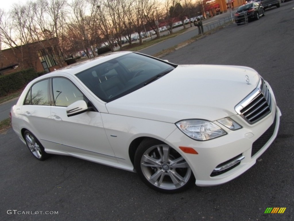 2012 E 350 Sedan - Arctic White / Black photo #3