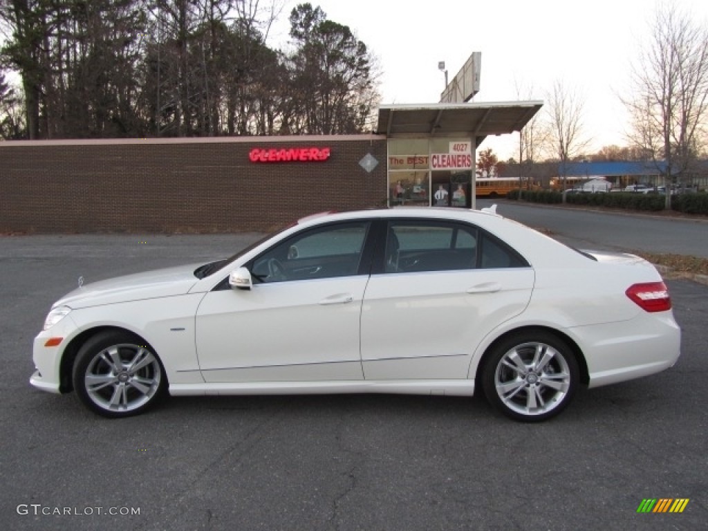 2012 E 350 Sedan - Arctic White / Black photo #7