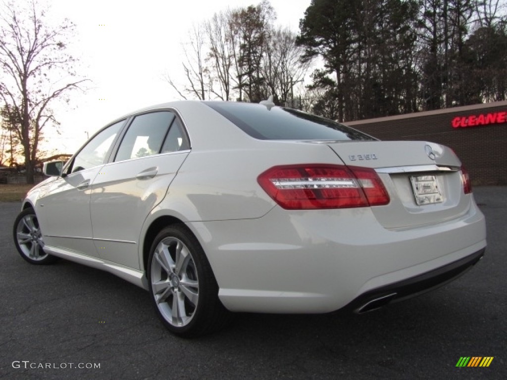 2012 E 350 Sedan - Arctic White / Black photo #8