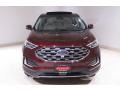 2020 Burgundy Velvet Metallic Tinted Ford Edge Titanium AWD  photo #2