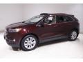 2020 Burgundy Velvet Metallic Tinted Ford Edge Titanium AWD  photo #3