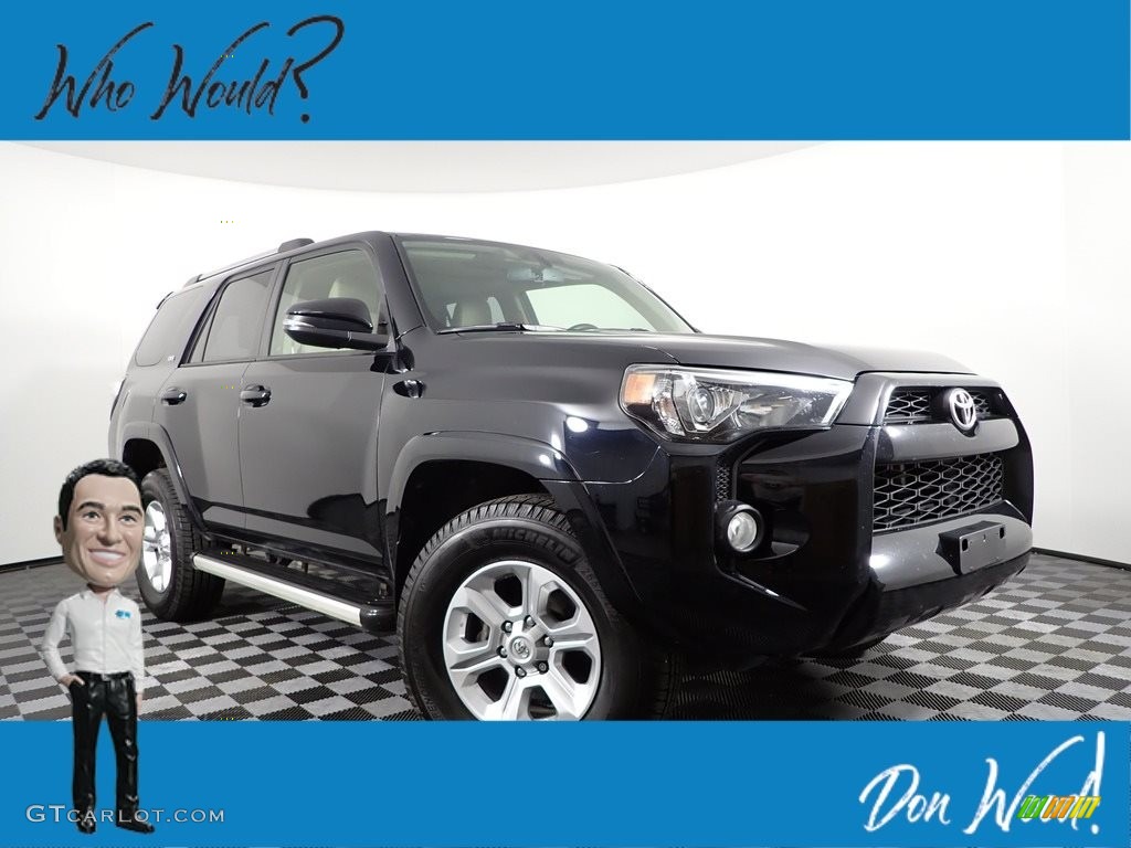 2019 4Runner SR5 Premium 4x4 - Midnight Black metallic / Sand Beige photo #1