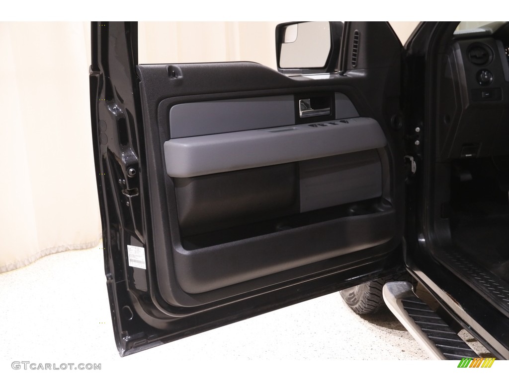2014 F150 STX SuperCab 4x4 - Tuxedo Black / Steel Grey photo #4