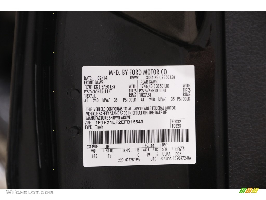 2014 F150 STX SuperCab 4x4 - Tuxedo Black / Steel Grey photo #20