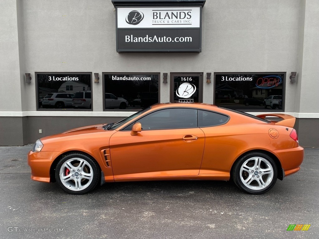 2006 Tiburon SE - Orange Crush / Black photo #1