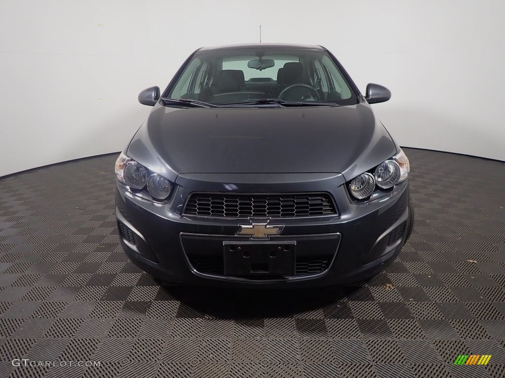 2015 Sonic LT Sedan - Ashen Gray Metallic / Jet Black/Brick photo #4