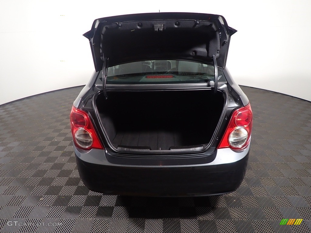 2015 Sonic LT Sedan - Ashen Gray Metallic / Jet Black/Brick photo #13
