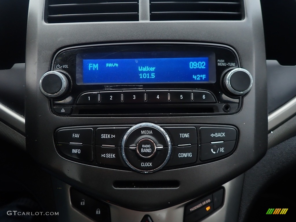 2015 Sonic LT Sedan - Ashen Gray Metallic / Jet Black/Brick photo #25