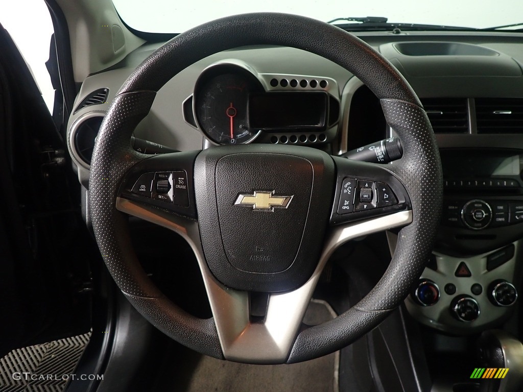 2015 Sonic LT Sedan - Ashen Gray Metallic / Jet Black/Brick photo #26