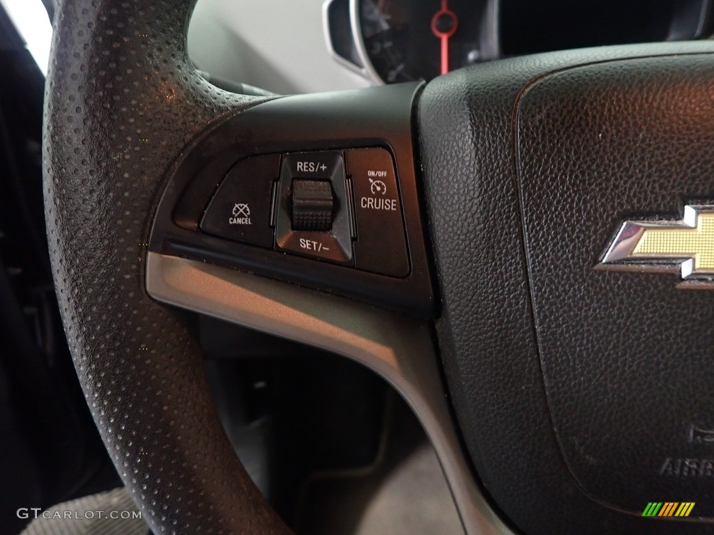 2015 Sonic LT Sedan - Ashen Gray Metallic / Jet Black/Brick photo #28