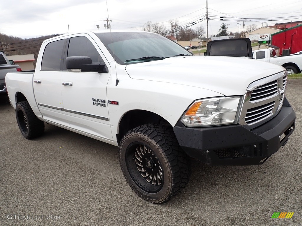 2018 1500 Big Horn Crew Cab 4x4 - Bright White / Black/Diesel Gray photo #4