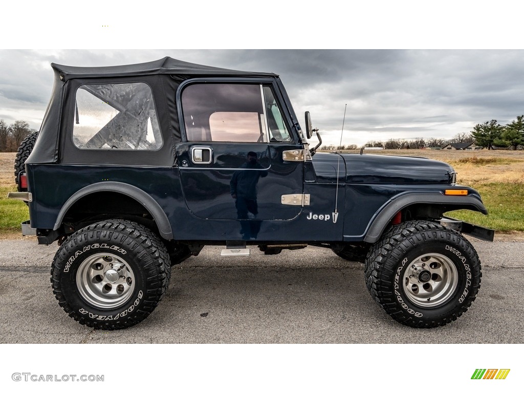 Deep Night Blue 1984 Jeep CJ7 4x4 Exterior Photo #143412889