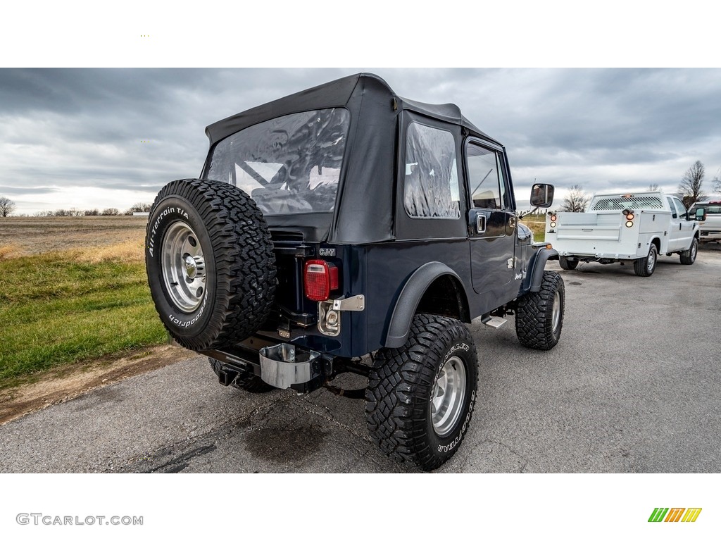 Deep Night Blue 1984 Jeep CJ7 4x4 Exterior Photo #143412907