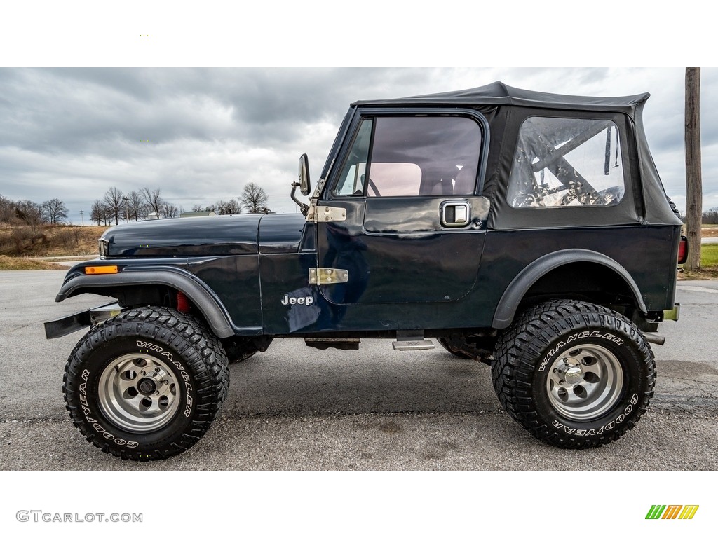 Deep Night Blue 1984 Jeep CJ7 4x4 Exterior Photo #143412979