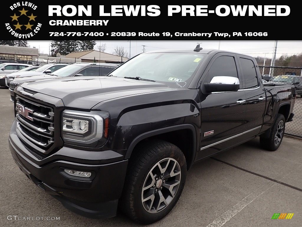 2016 Sierra 1500 SLT Double Cab 4WD - Iridium Metallic / Jet Black photo #1