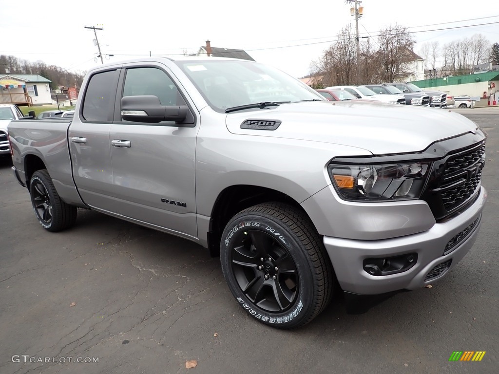 Billet Silver Metallic 2022 Ram 1500 Big Horn Night Edition Quad Cab 4x4 Exterior Photo #143413939