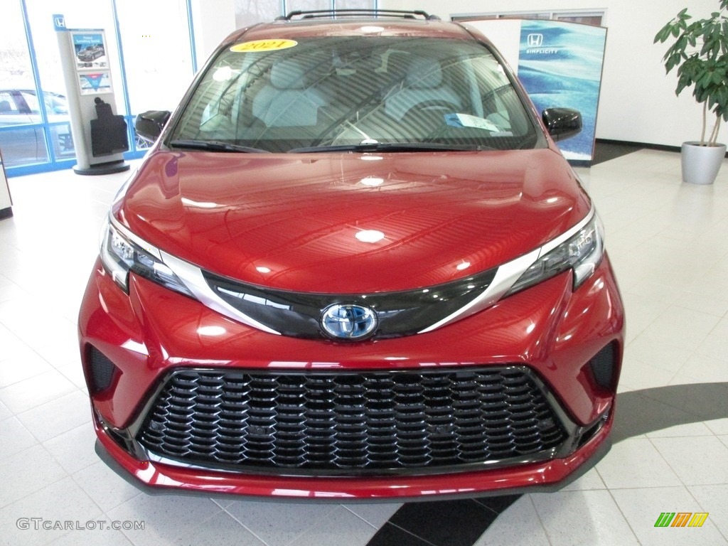 2021 Sienna XSE Hybrid - Ruby Flare Pearl / Gray photo #2