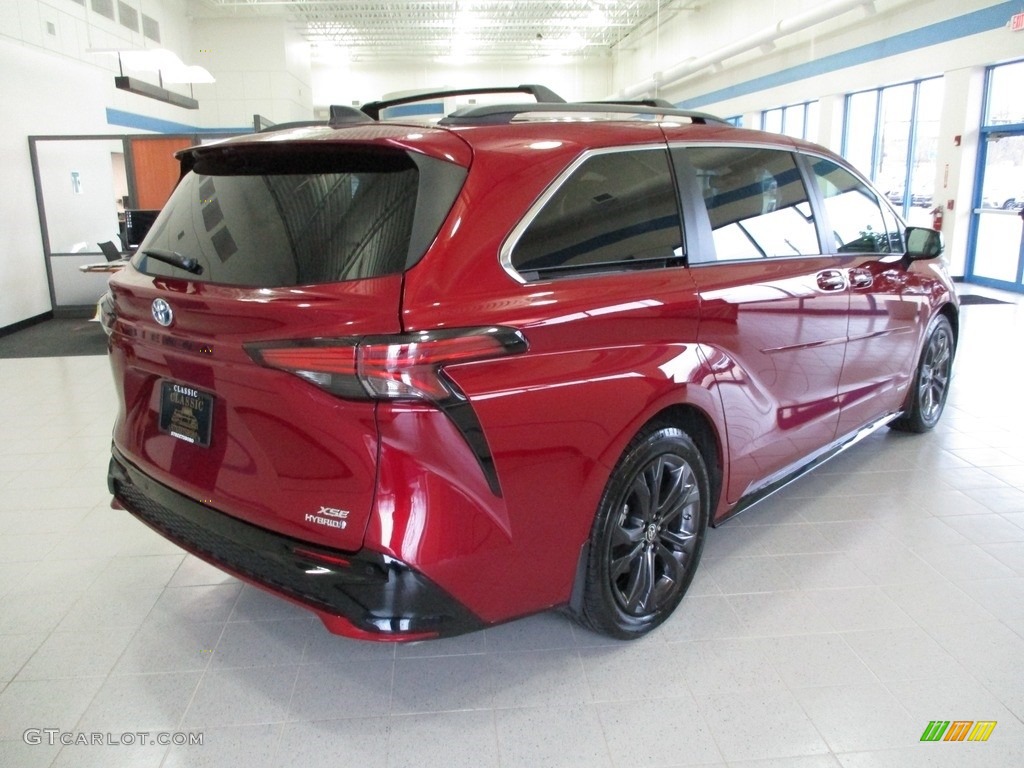 2021 Sienna XSE Hybrid - Ruby Flare Pearl / Gray photo #5