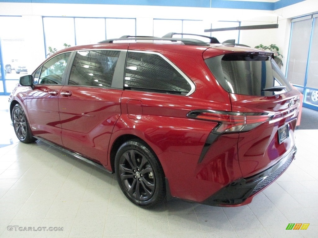 2021 Sienna XSE Hybrid - Ruby Flare Pearl / Gray photo #7