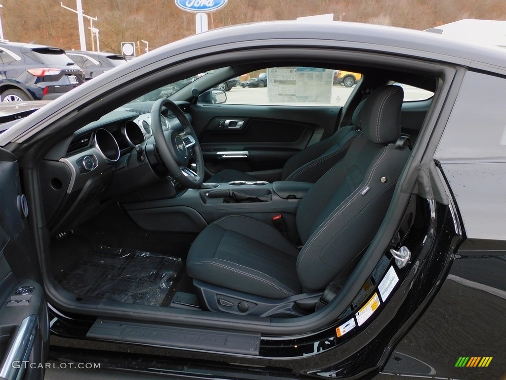 Ebony Interior 2021 Ford Mustang GT Fastback Photo #143415085