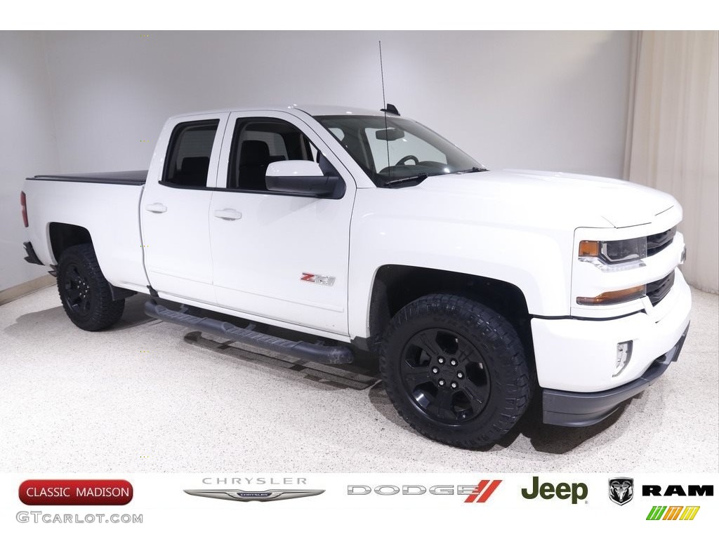 2019 Silverado LD LT Z71 Double Cab 4x4 - Summit White / Jet Black photo #1