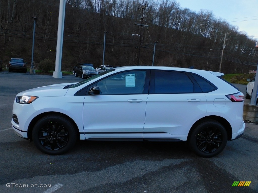 Oxford White 2022 Ford Edge SE AWD Exterior Photo #143416786