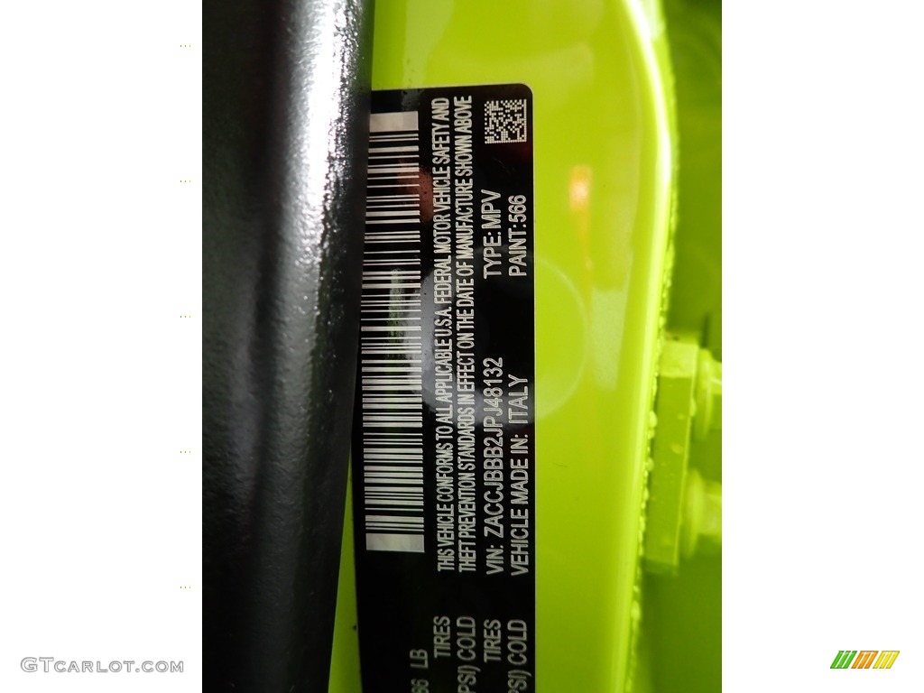 2018 Renegade Latitude 4x4 - Hypergreen / Black photo #38