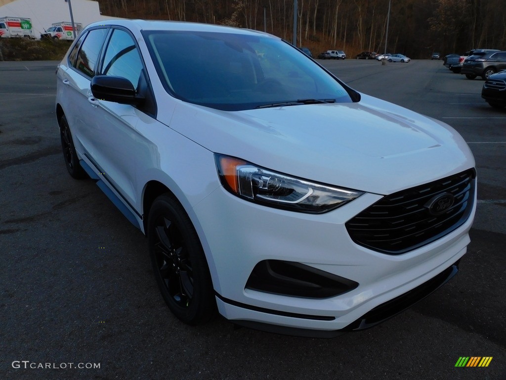 Oxford White 2022 Ford Edge SE AWD Exterior Photo #143416852