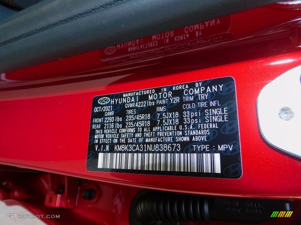 2022 Kona Color Code Y2R for Pulse Red Photo #143418070
