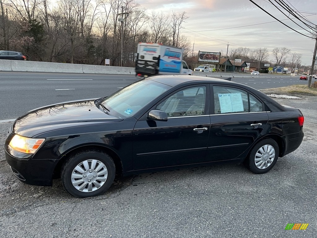 2010 Sonata GLS - Ebony Black / Gray photo #3