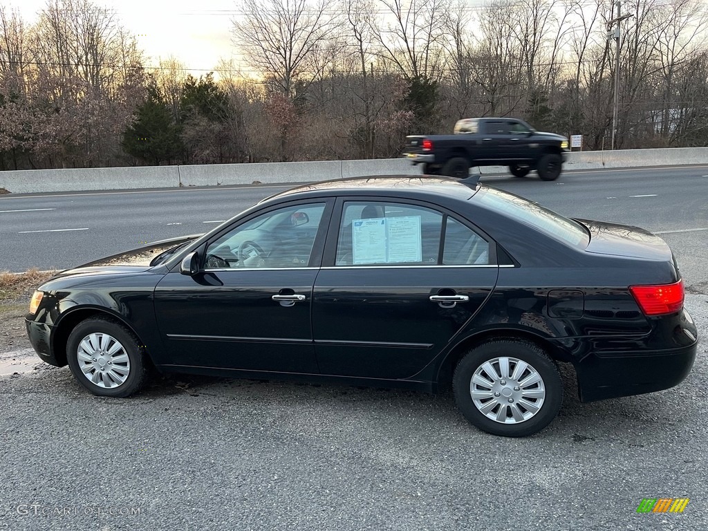2010 Sonata GLS - Ebony Black / Gray photo #4