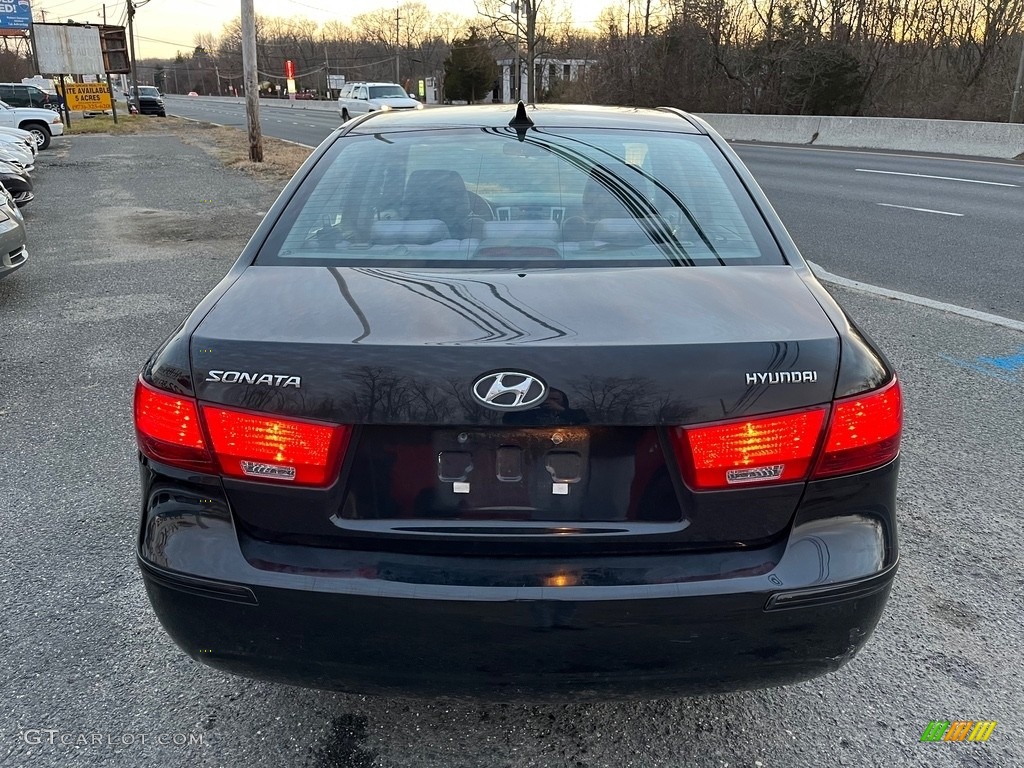 2010 Sonata GLS - Ebony Black / Gray photo #6