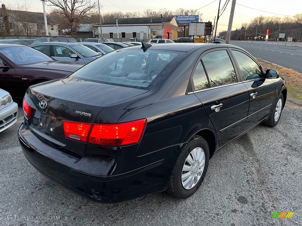 2010 Sonata GLS - Ebony Black / Gray photo #7