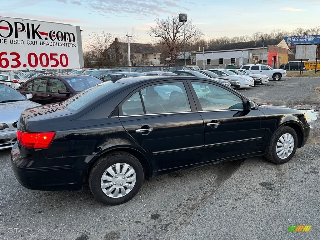 2010 Sonata GLS - Ebony Black / Gray photo #8