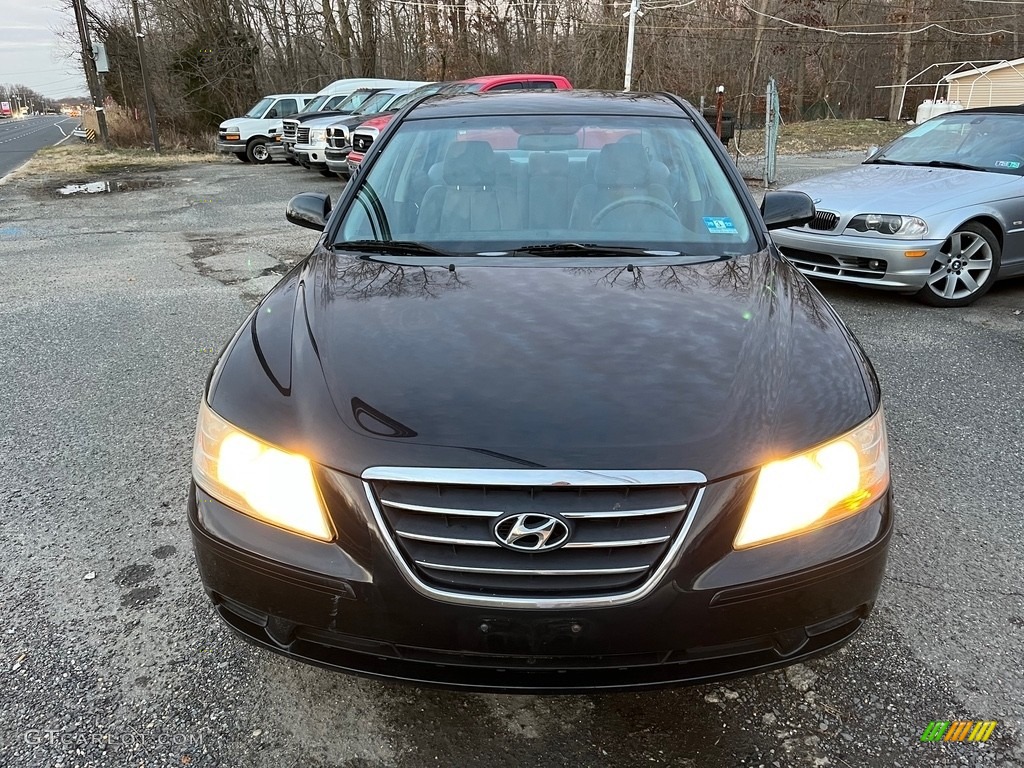 2010 Sonata GLS - Ebony Black / Gray photo #12